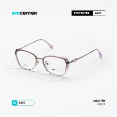 [VA413] Gọng kính cận mắt mèo nữ chất liệu nhựa phối kim loại chống gỉ by Eye Center Vietnam