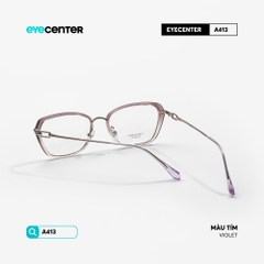 [VA413] Gọng kính cận mắt mèo nữ chất liệu nhựa phối kim loại chống gỉ by Eye Center Vietnam