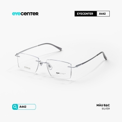 [ZA442] Gọng kính cận không viền nam nữ TITANIUM siêu nhẹ chống gỉ by Eye Center Vietnam