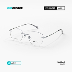 [A458] Gọng kính cận không viền TITANIUM siêu nhẹ chống gỉ by Eye Center Vietnam