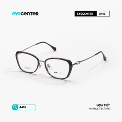 [VA413] Gọng kính cận mắt mèo nữ chất liệu nhựa phối kim loại chống gỉ by Eye Center Vietnam