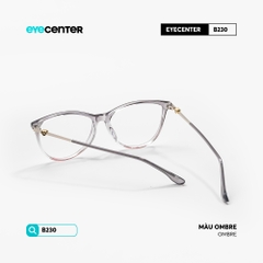 [B230] Gọng kính cận nữ mắt mèo chất  liệu nhựa phối kim loại chống gỉ by Eye Center Vietnam
