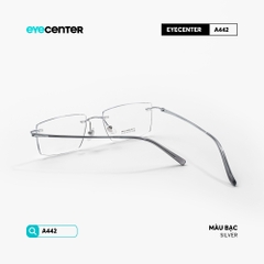 [ZA442] Gọng kính cận không viền nam nữ TITANIUM siêu nhẹ chống gỉ by Eye Center Vietnam