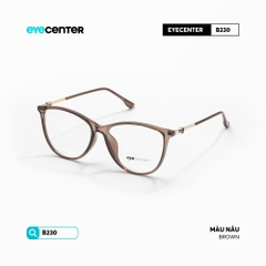 [B230] Gọng kính cận nữ mắt mèo chất  liệu nhựa phối kim loại chống gỉ by Eye Center Vietnam