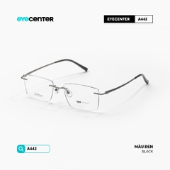 [ZA442] Gọng kính cận không viền nam nữ TITANIUM siêu nhẹ chống gỉ by Eye Center Vietnam