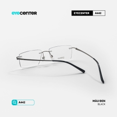 [ZA442] Gọng kính cận không viền nam nữ TITANIUM siêu nhẹ chống gỉ by Eye Center Vietnam