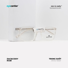 [C58] Gọng kính cận nam nữ chính hãng ZAC & CODY lõi thép chống gãy nhiều màu casual.58  ZC 82582 by Eye Center Vietnam