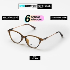 [B173] Gọng kính cận mắt mèo nữ chất liệu nhựa phối kim loại by Eye Center Vietnam