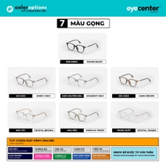 [B169] Gọng kính cận nam nữ chất liệu nhựa siêu nhẹ nhiều màu by Eye Center Vietnam
