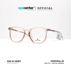 [B06] Gọng kính cận nam nữ chính hãng ZAC & CODY lõi thép chống gãy original.06 ZC 219 by Eye Center Vietnam