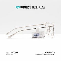 [C03] Gọng kính cận nam nữ chính hãng ZAC & CODY kim loại chống gỉ nhiều màu casual.03 2736 by Eye Center Vietnam