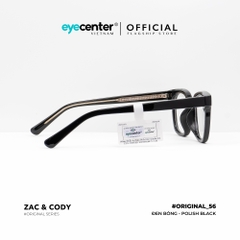 [B56][H135-6022]Gọng kính cận nam nữ  chính hãng ZAC & CODY lõi thép chống gãy cao cấp original.56 ZC H 135 by Eye Center Vietnam