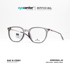 [B42] Gọng kính cận nam nữ  chính hãng ZAC & CODY kim loại chống gỉ  original.42  ZC ST6910 by Eye Center Vietnam