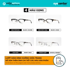 [A63] Gọng kính cận nam nữ chính hãng ZAC&CODY  lõi thép chống gãy cao cấp ZC K9089  by Eye Center Vietnam