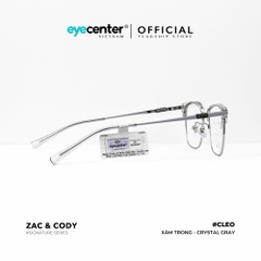 [A11] Gọng kính cận nam nữ CLEO chính hãng ZAC & CODY  kim loại chống gỉ  ZC K0002 A11 by Eye Center Vietnam