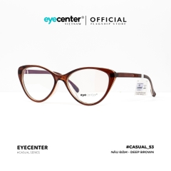 [K01] Gọng kính cận nữ chính hãng EYECENTER dáng mắt mèo nhựa dẻo chống gãy cao cấp K01 EK 2383 by Eye Center Vietnam