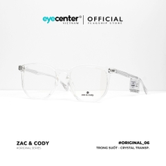 [B06] Gọng kính cận nam nữ chính hãng ZAC & CODY lõi thép chống gãy original.06 ZC 219 by Eye Center Vietnam