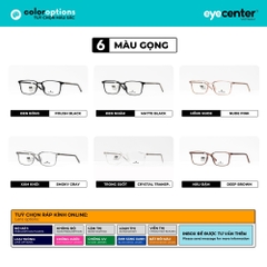 [C01][8188-7008] Gọng kính cận nam nữ chính hãng ZAC & CODY lõi thép chống gãy nhiều màu casual.01 by Eye Center Vietnam