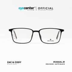 [C01][8188-7008] Gọng kính cận nam nữ chính hãng ZAC & CODY lõi thép chống gãy nhiều màu casual.01 by Eye Center Vietnam