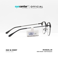 [C03] Gọng kính cận nam nữ chính hãng ZAC & CODY kim loại chống gỉ nhiều màu casual.03 2736 by Eye Center Vietnam