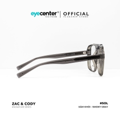 [A36] Gọng kính cận nam mắt vuông lớn chính hãng SOL by ZAC & CODY lõi thép chống gãy ZC BL3031 A36 by Eye Center Vietnam