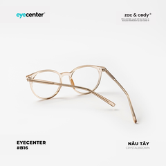 [B16] Gọng kính cận chính hãng ZAC & CODY lõi thép chống gãy 17171 by Eye Center Vietnam