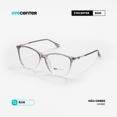 [B230] Gọng kính cận nữ mắt mèo chất  liệu nhựa phối kim loại chống gỉ by Eye Center Vietnam