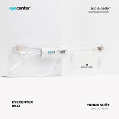 [K41] Gọng kính cận nam nữ  chính hãng ZAC & CODY gọng nhựa chống gãy K41 ZC K8010 by Eye Center Vietnam