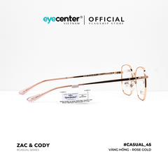 [C45] Gọng kính cận nam nữ chính hãng ZAC & CODY lõi thép chống gãy nhiều màu casual.45 ZC 880552 by Eye Center Vietnam