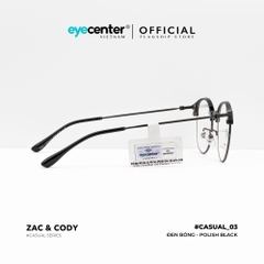 [C03] Gọng kính cận nam nữ chính hãng ZAC & CODY kim loại chống gỉ nhiều màu casual.03 2736 by Eye Center Vietnam