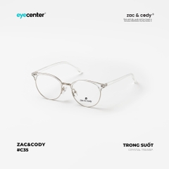 [C35][6321] Gọng kính cận nam nữ chính hãng ZAC & CODY gọng nhựa chống gãy siêu nhẹ casual.35 ZC 6214 by Eye Center Vietnam