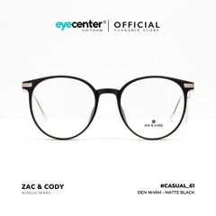 [C61]Gọng kính cận nữ chính hãng ZAC & CODY lõi thép chống gãy nhiều màu casual.61 ZC 82761 by Eye Center Vietnam