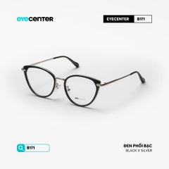 [B171] Gọng kính cận mắt mèo nữ chất liệu nhựa phối kim loại chống gỉ by Eye Center Vietnam