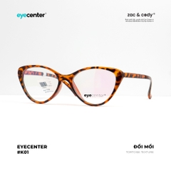 [K01] Gọng kính cận nữ chính hãng EYECENTER dáng mắt mèo nhựa dẻo chống gãy cao cấp K01 EK 2383 by Eye Center Vietnam