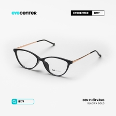 [B177] Gọng kính cận nữ mắt mèo chất liệu nhựa phối kim loại chống gỉ by Eye Center Vietnam