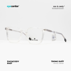 [A57] Gọng kính cận nam nữ chính hãng ZAC & CODY lõi thép chống gãy ZC K 9034 A57 by Eye Center Vietnam