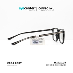 [C58] Gọng kính cận nam nữ chính hãng ZAC & CODY lõi thép chống gãy nhiều màu casual.58  ZC 82582 by Eye Center Vietnam