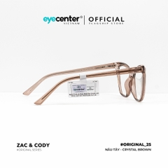 [B25] Gọng kính cận nữ chính hãng ZAC & CODY dáng mắt mèo lõi thép chống gãy cao cấp original.25 ZC 7001 by Eye Center Vietnam