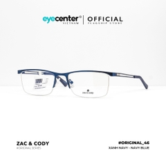 [B46] Gọng kính cận nam nữ chính hãng ZAC & CODY kim loại chống gỉ nhiều màu original.46 ST 5916 by Eye Center Vietnam