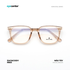 [B53]Gọng kính cận nam nữ chính hãng ZAC & CODY lõi thép chống gãy original.53 ZC 7111 by Eye Center Vietnam