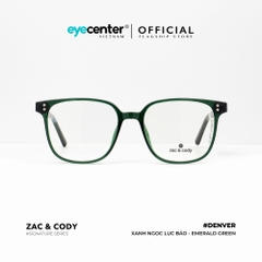 [A31] Gọng kính cận nam nữ chính hãng ZAC & CODY Denver lõi thép chống gãy  ZC TR1922 A31 by Eye Center Vietnam