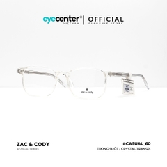 [C60] Gọng kính cận nam nữ chính hãng ZAC & CODY lõi thép chống gãy nhiều màu casual.60 ZC 8245 by Eye Center Vietnam