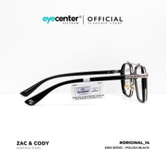 [B14] Gọng kính cận nam nữ chính hãng  ZAC & CODY kim loại chống gỉ nhiều màu thời trang original.14 ZC K0039  by Eye Center Vietnam