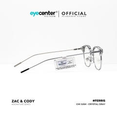 [A50] Gọng kính cận nam nữ Ferris chính hãng ZAC & CODY Titanium ZC T22002 A50 by Eye Center Vietnam