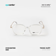 [B88] Gọng kính cận nam nữ chính hãng ZAC & CODY nhựa phối kim loại EC 8978 by Eye Center Vietnam