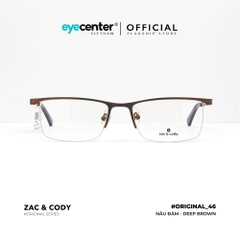 [B46] Gọng kính cận nam nữ chính hãng ZAC & CODY kim loại chống gỉ nhiều màu original.46 ST 5916 by Eye Center Vietnam
