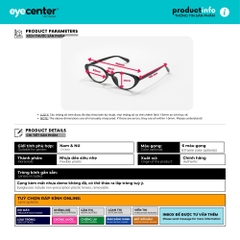 [B189] Gọng kính cận nam nữ chính hãng STUDIO MUKU nhựa dẻo siêu nhẹ by Eye Center Vietnam