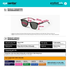 [S01] Kính mát Crystal UV chính hãng Zac & Cody S01 ZC TR3105 - 749