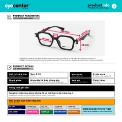 [B93] Gọng kính cận nam nữ chính hãng EYECENTER nhiều màu 5571