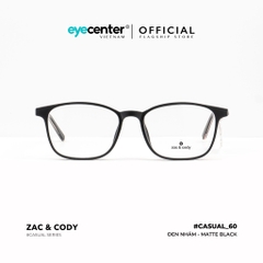 [C60] Gọng kính cận nam nữ chính hãng ZAC & CODY lõi thép chống gãy nhiều màu casual.60 ZC 8245 by Eye Center Vietnam